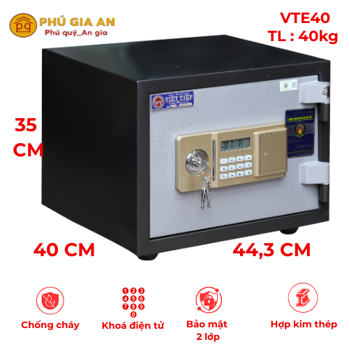 Két sắt Việt Tiệp đúc đặc VTE40 điện tử báo động