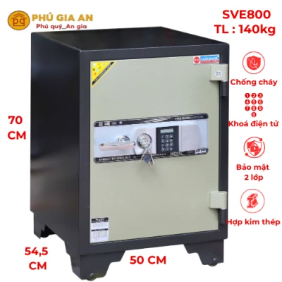 Két sắt cánh đúc Adelbank khóa điện tử SVE800