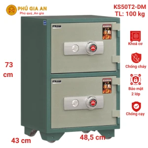 Két sắt Hòa Phát hai tầng đổi mã KS50T2 - DM