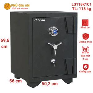 Két sắt Hòa Phát khóa cơ Legend LG118-K1C1