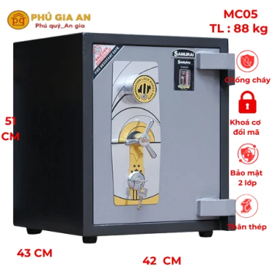 Két sắt siêu chống trộm Samurai MC05 mã cơ có định vị