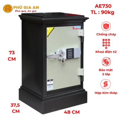 Két sắt gia đình khóa điện tử Adelbank AE730