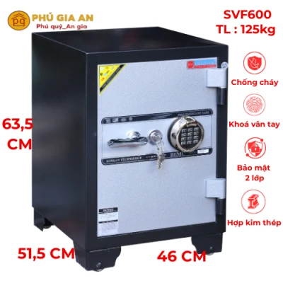 Két sắt Adelbank cánh đúc khóa vân tay SVF600