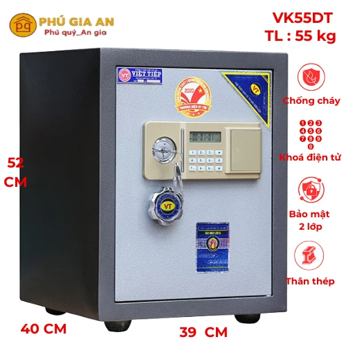 Két sắt Việt Tiệp đúc đặc VK55DT - Đại Cát