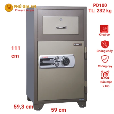 Két sắt thả tiền nhập khẩu Leeco PD100