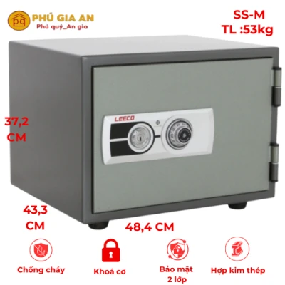 Két sắt nhập khẩu LEECO SS-M khóa cơ