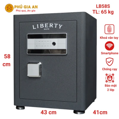 Két sắt Liberty LB58S vân tay mã số tích hợp App điện thoại thông minh