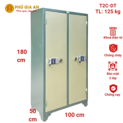Tủ bảo mật 2 cánh điện tử T2C-DT