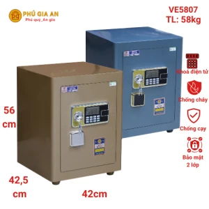 Két sắt Việt Tiệp siêu cường VE5807 khóa điện tử- model 2025